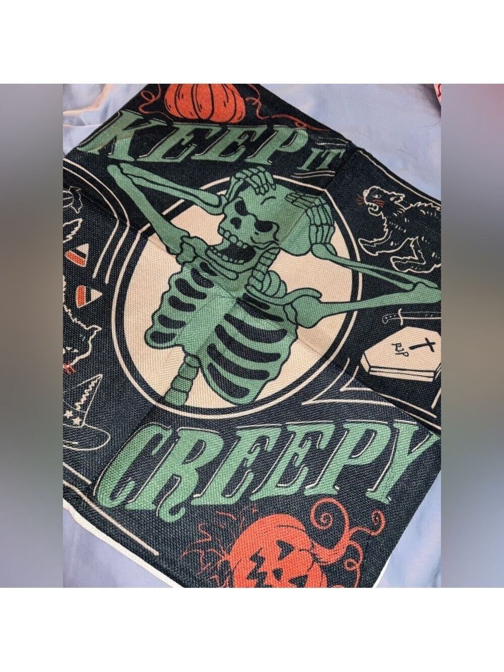 2 New Halloween Throw Pillow Covers—Keep It Creepy - Picture 6 of 7